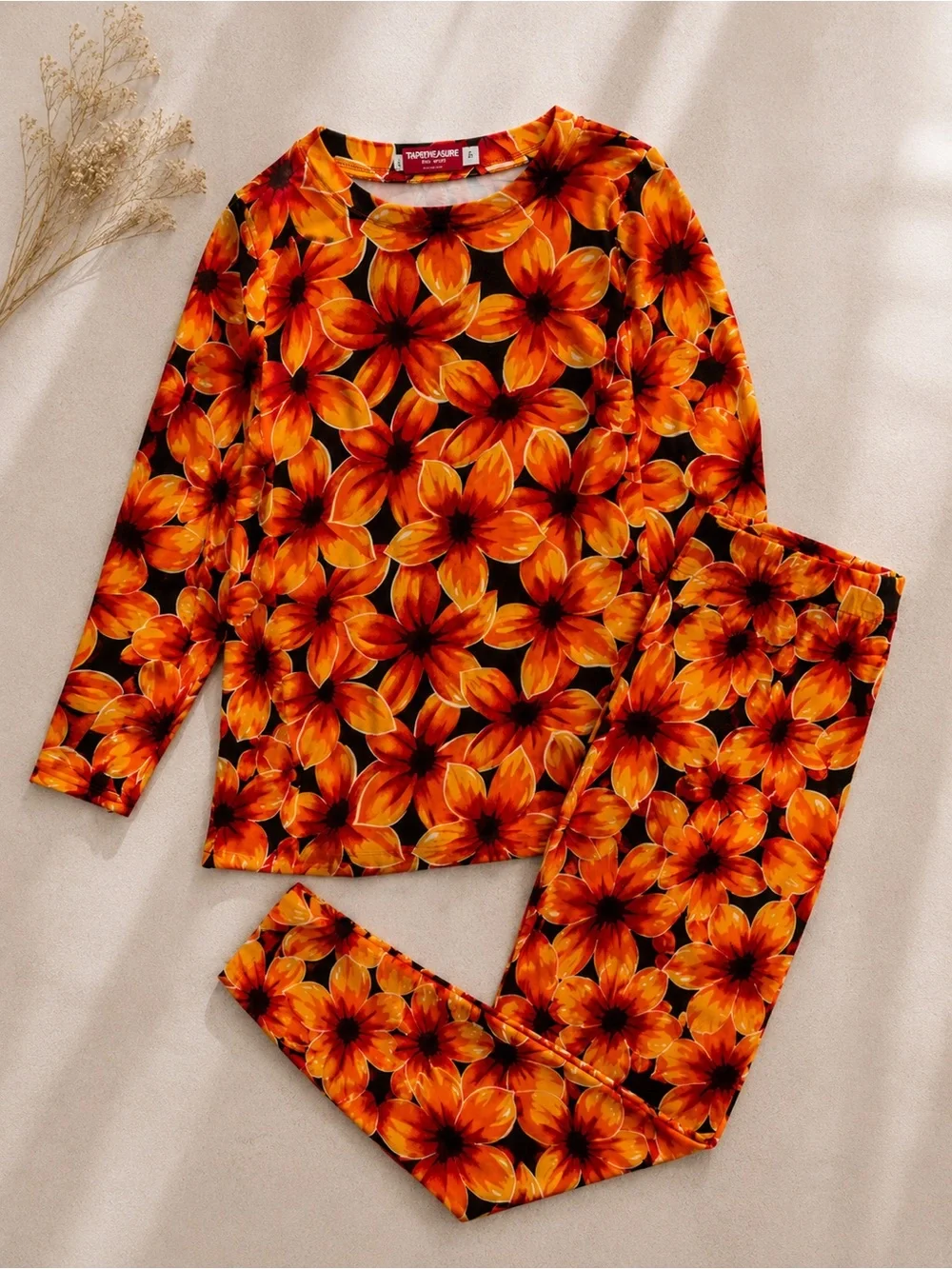 Vintage 90s Tapemeasure New York Floral Matching Lounge Set Medium